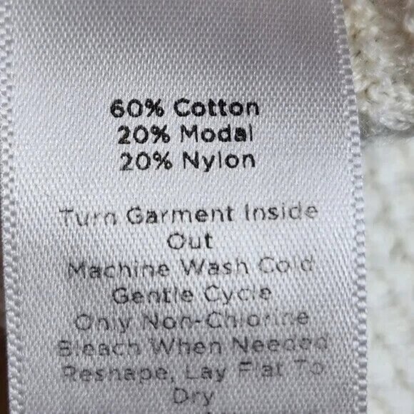 Talbots White Navy Pink Long Sleeve Zipper Slits Tunic Sweater Size Small - Picture 6 of 7